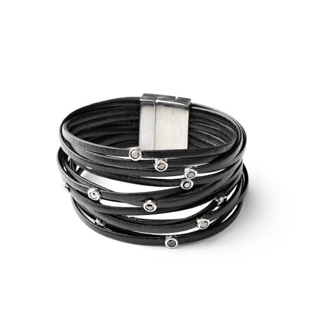 Fearlessly Layered - Black Bracelet